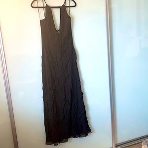 Jovani New York Unique Black Silk Dress